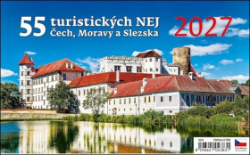 Kalendář stolní 2027 - 55 turistických NEJ Čech, Moravy a Slezska