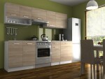 FRONTI Kuchyňská linka LUIZA II 240x180 - Sonoma