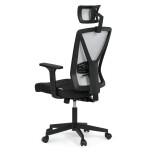 Kancelářská židle, houpací mechanismus, černá látka, KA-W3137 BK
