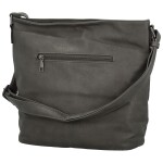 Stylová dámská koženková crossbody kabelka Herta, tmavě šedá