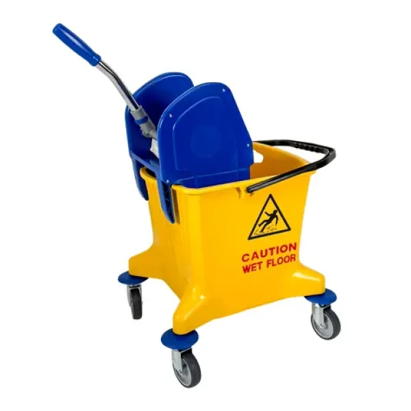 Denox PROFESSIONAL žlutá / Úklidový vozík / s kbelíkem a ždímačem / 25 l