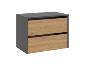 FRONTI Botník MODO Antracit + dub artisan 16031