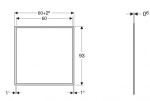 ONE Krycí rám 600x930 mm, pro vestavnou zrcadlovou skříňku Geberit ONE, matná černá 505.841.00.3