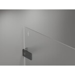 MEXEN/S - Lunar-F L sprchový kout skládací dveře pravá 90 x 80, transparent, grafit kartáčovaná 836L-090-080-66-00-P