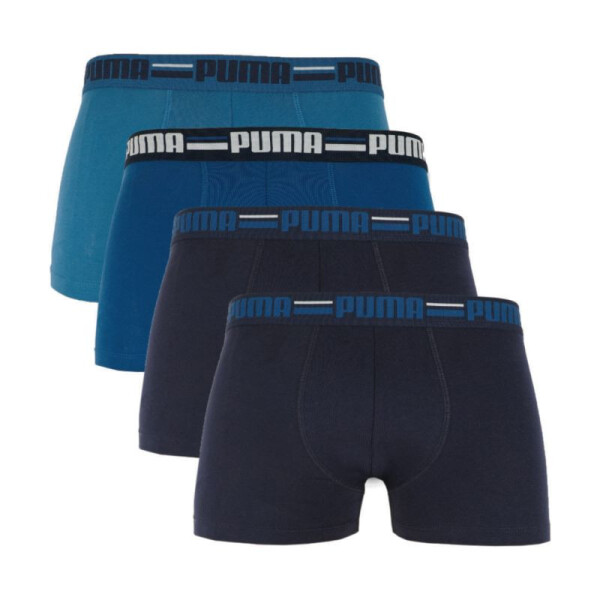 Puma Brand Elastické pánské boxerky 4ks tmavě modrá/modrá 938197 02 L