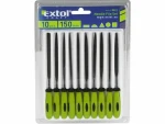 EXTOL CRAFT 8801 - pilníky jehlové s plastovou rukojetí, sada 10ks, 150mm