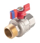 NOVASERVIS - Kulový plnoprůtočný kohout, motýlek ŠM 3/8" KFPM101