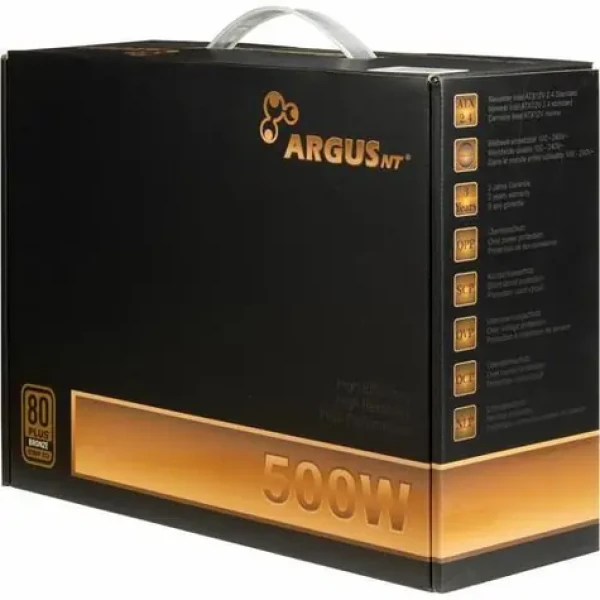 Inter-Tech Argus BPS-500 / Zdroj / 500 W / 80 PLUS / ATX / 12cm ventilátor (88882177)