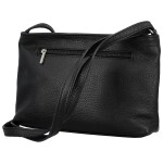 Módní dámská kožená crossbody kabelka Ofelie, černá