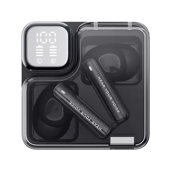 QCY T31 MeloBuds Neo černá / Bezdrátová sluchátka / TWS / ENC / mikrofon / BT 5.3 (T31 black)