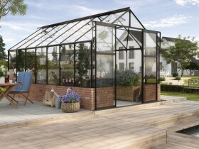 Skleník ze skla Vitavia Cassandra 11500, tl. skla 3 mm (černý)