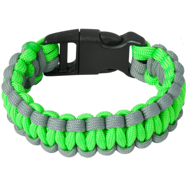 Náramek Paracord NEON zelená XL