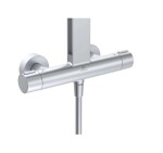 IDEAL STANDARD - Ceratherm ALU+ Sprchový set s termostatem, 26x26 cm, 2 proudy, stříbrná BE210SI