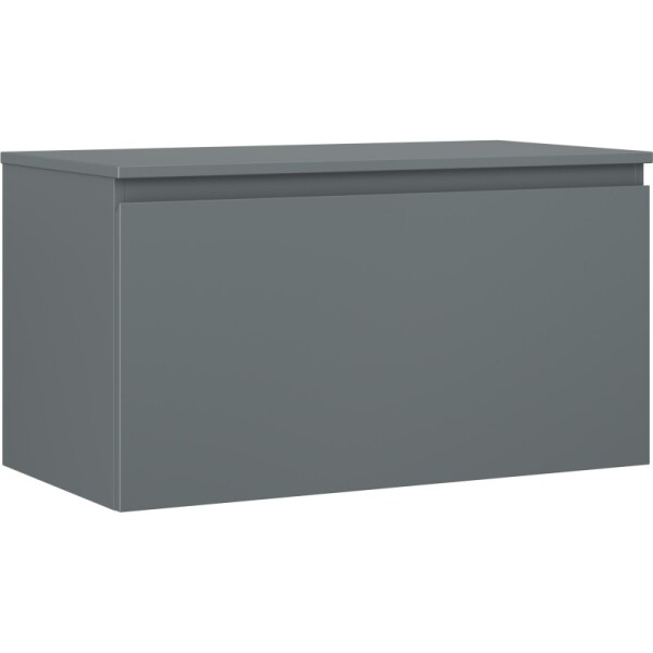 MEXEN/S - Orio koupelnová skříňka pod umyvadlo 90 cm s deskou, 1 šuplík, grafit mat 91A10-09047-1-BFC66