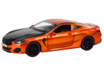 Mamido Sportovní kovové auto s třecím pohonem a otevíracími prvky 1:24 oranžové