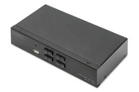 Digitus DS-12891 / KVM přepínač / 4 PC / 4x DisplayPort / 4K 60Hz / USB 2.0 / Audio (DS-12891)