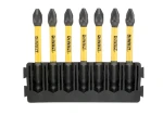 DeWalt Sada prodloužených bitů PZ2 / Bity / 7 ks / PZ2 / 57 mm (DT70821)