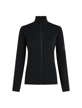 ICEBREAKER Wmns 300 RealFleece Descender LS Zip, Black velikost: S