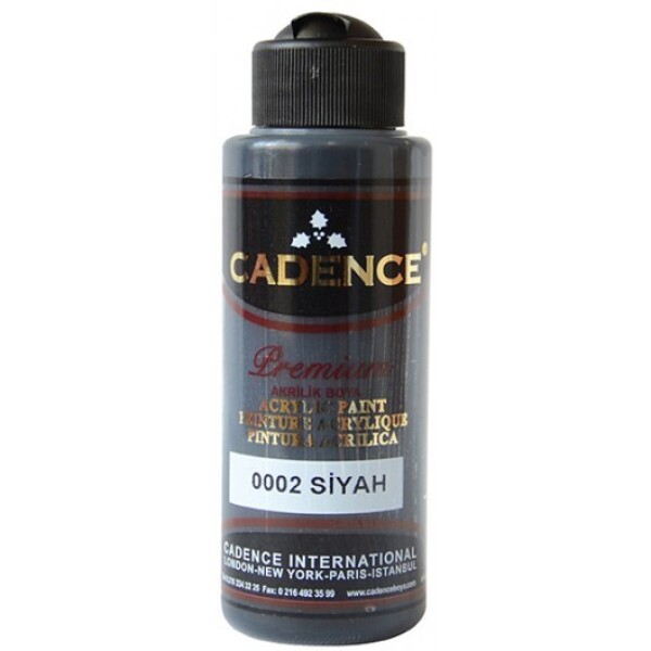 Akrylová barva Cadence Premium - černá / 70 ml