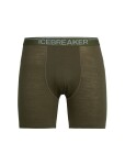 Pánské merino boxerky ICEBREAKER Mens Anatomica Long Boxers, Loden velikost: S