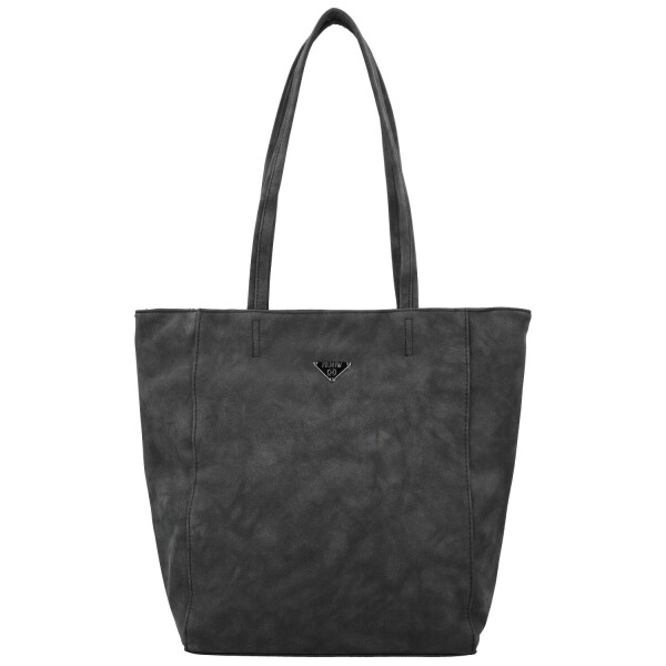 Trendy dámská koženková kabelka na rameno Faidra, černá