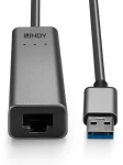 Lindy USB-A na 2.5G Ethernet adaptér / Síťový adaptér / USB-A(M) / RJ-45(F) / 2.5 Gbit/s / RTL8156B (43313)