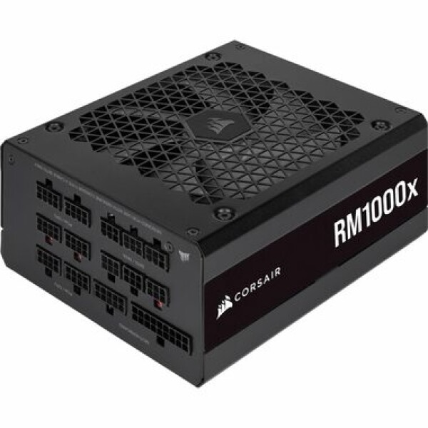 Corsair RM1000x (2021) černá / 1000W / 80PLUS Gold / Plně modulární / 135 mm / Aktivní PFC (CP-9020201-EU)