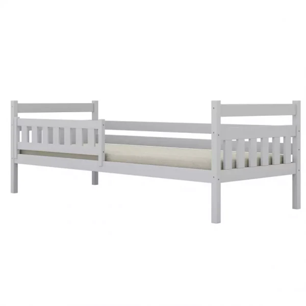 Postel Dawid standard + zábrana 80x180 bílá