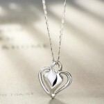 Náhrdelník Swarovski Elements True Love modrý - srdíčko, Světle modrá 42 cm + 5 cm (prodloužení)