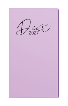 Týdenní diář 2027 Baloušek Jakub Pastel kapesní fialová