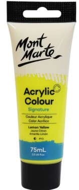 Mont Marte akrylová barva 75 ml citronově žlutá (Lemon Yellow)