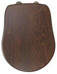 KERASAN - RETRO WC sedátko Soft Close, ořech/bronz 108640