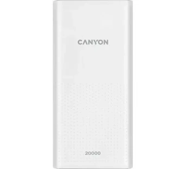 CANYON PB-2001 20000 mAh bílá / Powerbanka / 5V / 2.1A / 2x USB-A / Smart IC (CNE-CPB2001W)