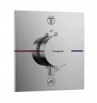 HANSGROHE - Sprchový set s termostatem pod omítku, s tělesem, 26x26 cm, chrom SANI21HHH003