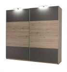 FRONTI Šatní skříň DIONE D01 san remo / šedá 6706