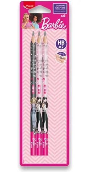 MAPED Grafitová tužka Barbie 6 ks / tvrdost HB (0040/9850801)