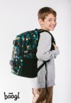 Školní batohový 5-dílný set BAAGL SKATE - Polygon (batoh, penál, sáček, desky, peněženka)