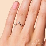 Royal Fashion prsten 14k zlato Vermeil GU-DR8849R-ROSEGOLD-TOPAZ Velikost: 6 (EU: 51-53)