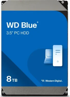 WD Blue (EZAX) 8TB / HDD / 3.5" SATA III / 5 400 rpm / 256MB cache / 2y (WD80EAAZ)