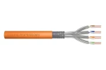 Digitus CAT 7 S/FTP oranžový / Instalační kabel / 50 m / AWG 23/1 / LSZH / Dca / 1200 MHz (DK-1743-VH-050)
