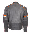 Pánská Kožená Bunda Angels Unique Fashion Brixton Šedá Velikost: