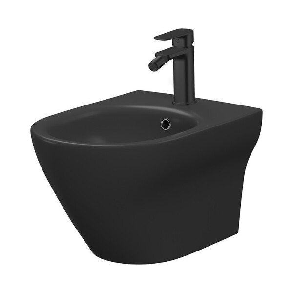 CERSANIT - Závěsný bidet HF LARGA oválný, antracit, BOX K677-041