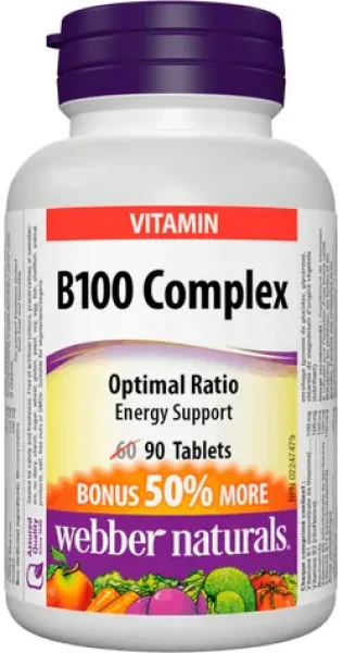 Webber Naturals B100 Complex 90 tablet (04954)