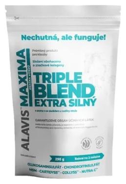 ALAVIS MAXIMA Triple Blend extra silný 290 g / Kloubní výživa / Prášek / MSM / Glukosamin / Chondroitin (V430)