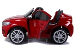 Mamido Elektrické autíčko BMW X6 M dvoumístné XXL lakované červené