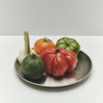 HAY Talíř Outdoor Market Steel Ø 20 cm – set 2 ks, stříbrná barva, kov