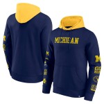 Fanatics Pánská mikina Michigan Wolverines NCAA Colorblock Badge Hoodie Velikost: S