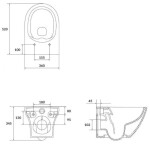 CERSANIT - Set C22 AQUA 50 MECH QF WHB LARGA SQUARE CO DUR SC EO S701-801