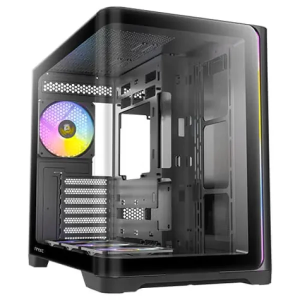 Antec C5 Curve ARGB černá / ATX / 2x USB-A 3.0 / 1x USB-C 3.2 Gen 2 / 4x 120mm ARGB / bez zdroje / průhledná bočnice (0-761345-10225-4)