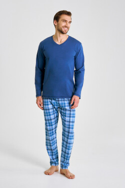3475 PÁNSKÉ DLOUHÉ PYŽAMO MARK M-2XL JEANS XL